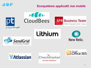 Ecosystème applicatif Joe mobile




                              15
 