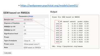 • https://webpower.psychstat.org/models/sem01/
 