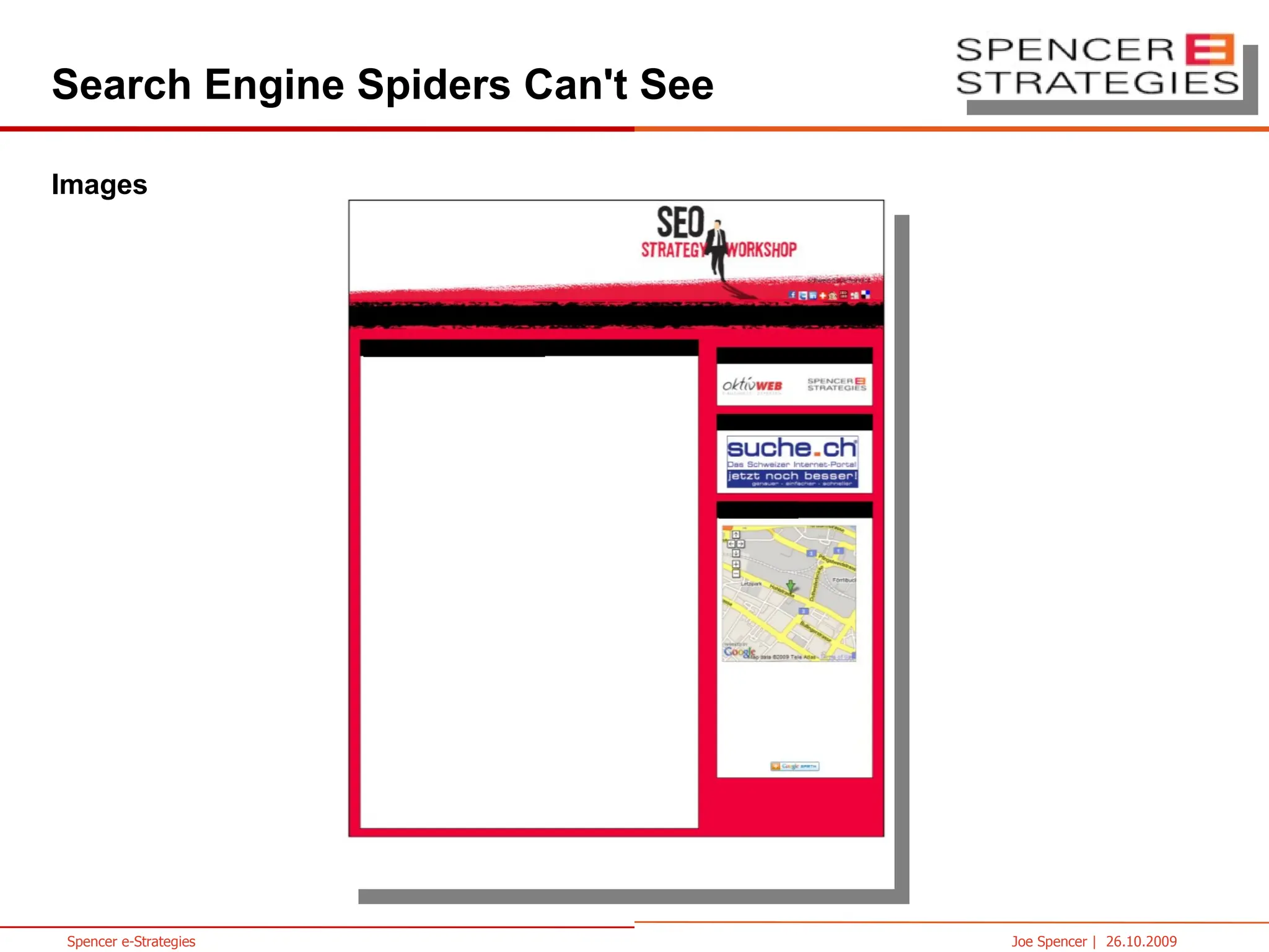 Search Engine Spiders Can't See Images 