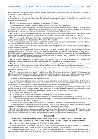 l’éducation ou d’une qualification reconnue comme équivalente à ce diplôme dans les conditions fixées par le
décret du 13 ...