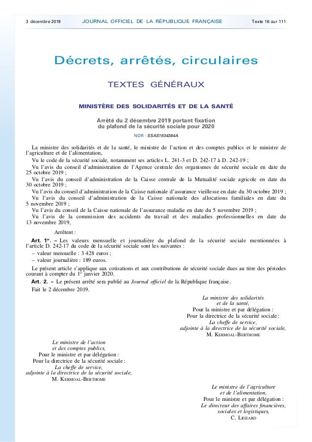 Pmss 2020 Arrete Officiel