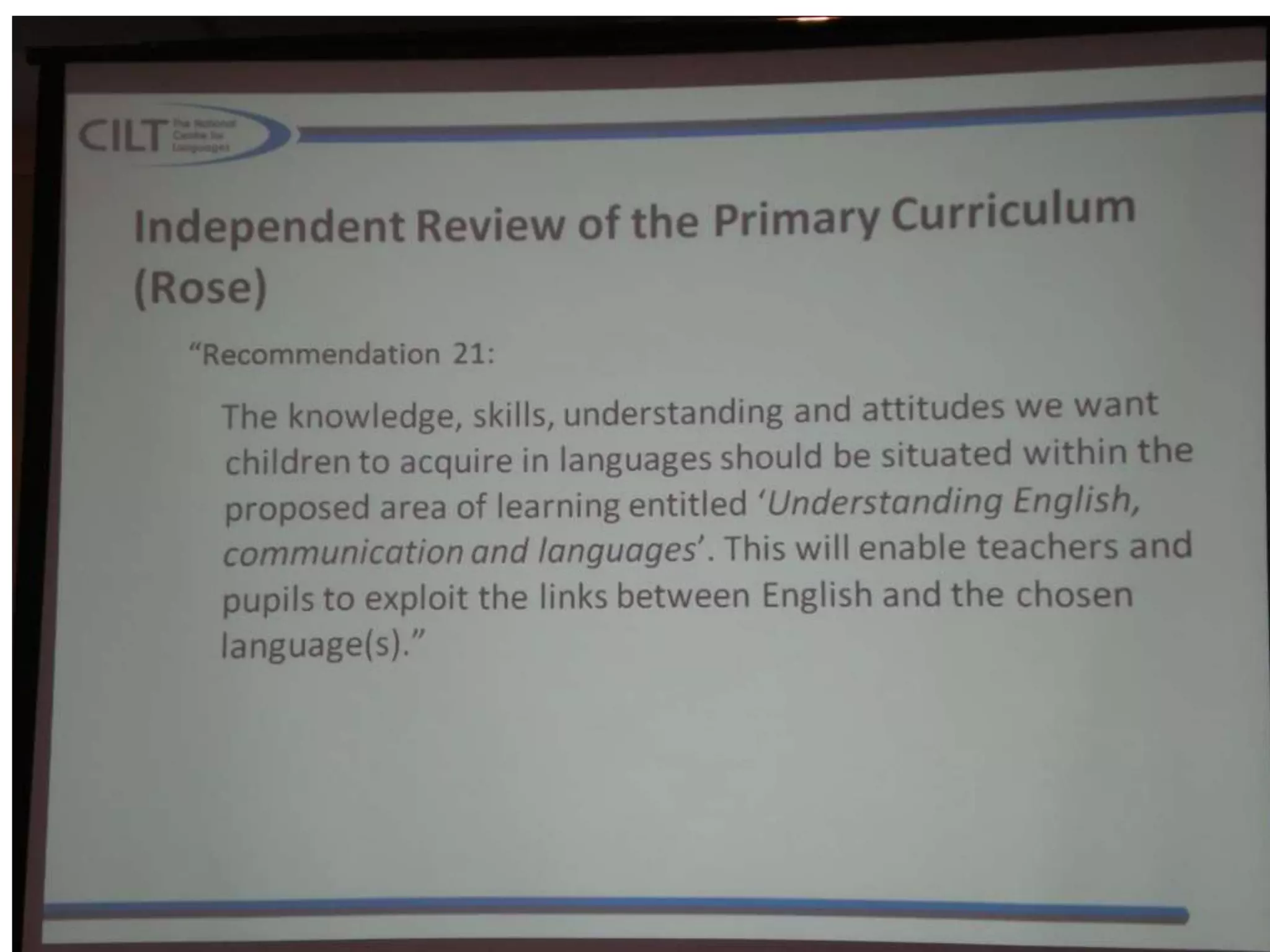Understanding English, communication and primary languages