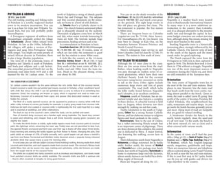 WESTCOAST www.lonelyplanet.com
WESTCOAST
www.lonelyplanet.com
PUTTALAM & AROUND
%032 / pop 42,000
The old trading, pearling and fishing town
of Puttalam is a scruffy, neglected market
town in its modern incarnation. You can
use it as a base for trips into Wilpattu Na-
tional Park, but you will probably prefer
Anuradhapura.
A Portuguese regiment of soldiers from
Mozambique originally settled the village
of Sellankandal, about 10km inland from
Puttalam. As late as the 1930s, Sellankan-
dal villagers still spoke a version of Por-
tuguese and sang Afro-Portuguese bailas
(folk songs). You might see some people of
mixed-African descent in Puttulam; there
is also a large Muslim population.
The turn-off to the peninsula towns of
Kalpitiya and Talawila is south of Puttalam,
and leads past saltpans and a salt factory.
The somewhat preserved Dutch fort on the
peninsula road dates from 1670 and is still
manned by the Sri Lankan army. To the
north of Kalpitiya a string of islands guards
Dutch Bay and Portugal Bay. The saltpans
and thin coconut plantations on the penin-
sula are home to a herd of wild donkeys.
At Talawila there’s a Catholic shrine to St
Anne. The church features satinwood pillars
and is pleasantly situated on the seafront.
Thousands of pilgrims come here in March
and July, when major festivals honouring St
Anne are held. The festivals include huge
processions, healing services and a fair.
Accommodation in Puttalam is basic.
SenatilakeGuestInn (%2265403;81AKurunegala
Rd; r Rs 800-1800; a) has 10 rooms, some of
which are fan-only; the restaurant is good
and the bus station is some 300m away.
It feels like the country at the 14-room
Dammika Holiday Resort (%226 5192; 51 Good
Shed Rd; r with/without air-con Rs 1650/1000; a),
1km south of the town centre off the Co-
lombo road and 100m from the train sta-
tion. Meals in the pleasant dining rooms
cost about Rs 300.
You can sit on the shady verandas of the
Rest House (%/fax 226 5299; Beach Rd; r with/without
air-con Rs 1500/1000; a) and watch cows graze
on the grounds. The eight large rooms in
this old place are gloomy but clean. The
bar-restaurant is popular; the bus station
is 500m away.
There are frequent buses to Colombo
(regular/air-con Rs 71/140, three hours).
For Anuradhapura (Rs 45, two hours) you
may have to change at Kala Oya, on the
boundary between Western Province and
North-Central Province.
There’s infrequent train service to and
from Colombo (2nd/3rd class Rs 127/68, 3½
hours). The station is 1km south of town.
PUTTALAM TO NEGOMBO
Although the A3 stays close to the coast,
there are few ocean views from the road.
Rather, when heading south to Negombo
you pass through an endless series of co-
conut plantations, which have their own
rhythmic beauty. Look for the coconut
harvesters using knives mounted on sticks
as tall as the trees. Other sights include
numerous large rivers and lots of green
countryside. The road itself, which lacks
the killer traffic found between Negombo
and Colombo, is in excellent condition.
Udappuwa, south of Puttalam, has an im-
portant temple and also features a complex
of three shrines. A colourful festival is held
here in August, when devotees test their
strength by walking on red-hot coals.
Twelve kilometres to the south of Udap-
puwa, Chilaw has a strong Roman Catholic
flavour, and has elaborate statues to religious
figures and local cardinals in the centre.
Munneswaram, 5km to the east of Chilaw,
has a rather interesting Hindu temple that
is an important centre of pilgrimage. There
are three shrines at this complex; the central
one is dedicated to Shiva. A major festival,
also featuring fire walking, occurs here in
August.
Thirty kilometres north from Negombo is
Mahawewa, a village renowned for its batiks
while, further south, the towns of Waikkal
and Marawila have a few package-tour beach
hotels. Just north of Negombo, Kochchikade is
home to numerous large roof-tile factories,
whose smoky furnaces are fuelled by a dwin-
dling supply of firewood.
Buses are frequent all along the A3.
NEGOMBO
%031 / pop 125,000
Negombo is a modest beach town located
close to Bandaranaike International Airport.
In many ways it is a more salubrious in-
troduction to the country than Colombo,
and it’s a pleasant alternative to the monster
traffic into and through the capital. In fact,
some budget-conscious sun seekers just stay
here, although doing this means missing the
much nicer beaches to the south.
Bustling Negombo town is a historically
interesting place, strongly influenced by the
Catholic Church. The narrow strip of land
to the south of the lagoon and the many
canals make for good exploring.
The Dutch captured the town from the
Portuguese in 1640, lost it, then captured it
again in 1644. The British then took it from
them in 1796 without a struggle. Negombo
was one of the most important sources of
cinnamon during the Dutch era, and there
are still reminders of the European days.
Orientation
The busy centre of Negombo town lies to
the west of the bus and train stations. Most
places to stay, however, line the main road
that heads north from the town centre, run-
ning almost parallel to the beach. Closer to
town, the road is called Lewis Pl; going 1km
north of the centre, it becomes Porutota Rd.
Called Ethukala, this neighbourhood has
cafés, restaurants and tourist shops. As you
go north the hotels become generally pricier
and nicer. Along most of road are footpaths
that are good for relaxed strolling.
A breakwater divides the beach; to the
north, hotels regularly clean the sand and
it’s all very neat. To the south, the beach is
a bit more natural; it’s not as clean and is
often covered with various weeds.
Information
In the centre of town you’ll find the post
office (Map p112), a Bank of Ceylon (Map p112;
Broadway) and a Vijitha Yapa Bookshop (Map p112;
135 Broadway), which has English-language
novels, magazines, guidebooks and maps.
There are numerous Internet and telephone
offices scattered along Lewis Pl and Porutota
Rd, as well as near the bus and train stations.
If this is your first stop in Sri Lanka, hotels
can fix you up with guides and drivers for
trips elsewhere in the country.
101 USES FOR A COCONUT
Sri Lankan cuisine wouldn’t be the same without the rich, white flesh of the coconut kernel.
Grated coconut is made into pol sambol (pol means coconut in Sinhala), a fiery condiment laced
with chilli. But minus the chilli it can be sprinkled over a curry to reduce it to something less
explosive. Dried, the scrapings are known as copra, which is exported and used to make con-
fectionery. Coconut oil is extracted from copra, and poonac (the desiccated residue) is used as
fodder for animals.
The flesh of a newly opened coconut can be squeezed to produce a creamy white milk that
adds a silky richness to curries; pol hodda, for example, is a spicy gravy made from coconut milk.
Delicious kiri bath (rice cooked in coconut milk) is traditionally the first solid food fed to a baby
and is essential at weddings and other celebrations.
The bud on top of the coconut’s stem, called the bada, can be pickled and eaten.
Piles of thambili (king coconuts) are a familiar sight along roadsides. The liquid they contain
is sweet and refreshing, and cheaper than a soft drink. Kurumba (young green coconuts) are
slightly less sweet.
To make the drink known as toddy, agile toddy tappers move from coconut palm to coconut
palm like tightrope artists, extracting the trees’ sap. Toddy trees are not permitted to bear fruit;
the opened flowers are bound and bent over, and their sap is drawn off after about three weeks.
Every morning and evening the toddy tappers go from flower to flower, changing the pots. One
palm yields an average of 270L of toddy annually, and a good tapper can get about a month’s
sap from one flower. Fermented and distilled, toddy becomes arrack, a popular honey-coloured
alcoholic drink that causes many a curse the morning after.
In rural areas you can still see cadjan (coconut-frond matting) roofing, fencing made from dried
coconut palm branches, and roof supports made from coconut wood. The coconut’s fibrous husk
yields fibres that can be woven into rope, matting and upholstery, while ekel brooms are made
from the tough mid-rib of the coconut frond.
The shells are sculpted into tacky souvenirs such as monkeys and elephants, and bowls made
from polished coconut shells are widely available. The versatile shells also fulfil a spiritual role
– they’re often smashed at temples to bring good fortune.
110 NORTH OF COLOMBO •• Puttalam & Around NORTH OF COLOMBO •• Puttalam to Negombo 111
 