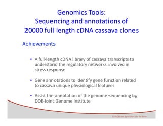 Development of genomics pipelines and its integration with breeding