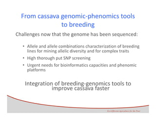 Development of genomics pipelines and its integration with breeding
