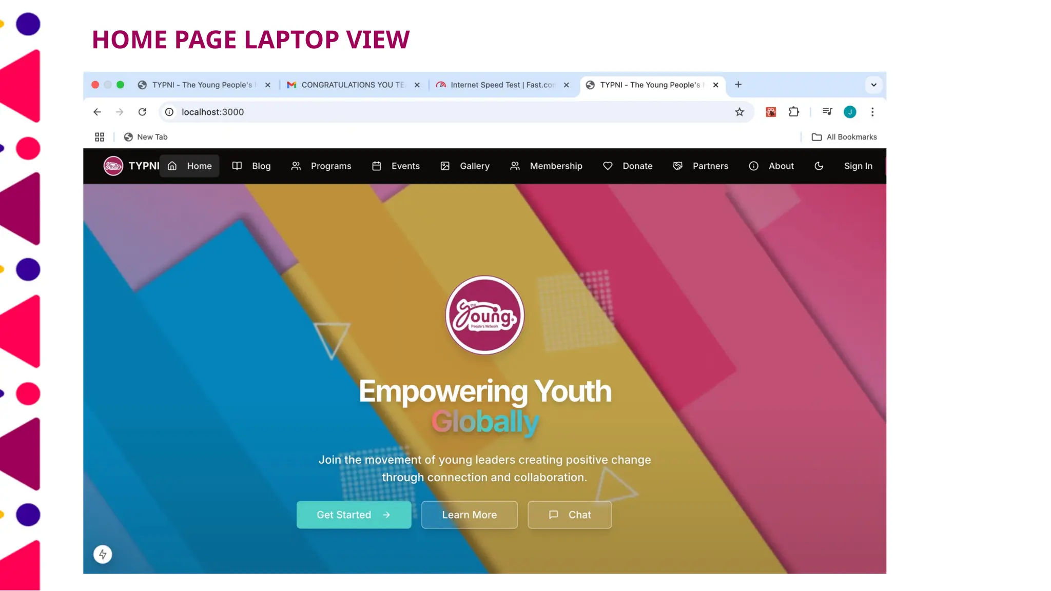 HOME PAGE LAPTOP VIEW
 