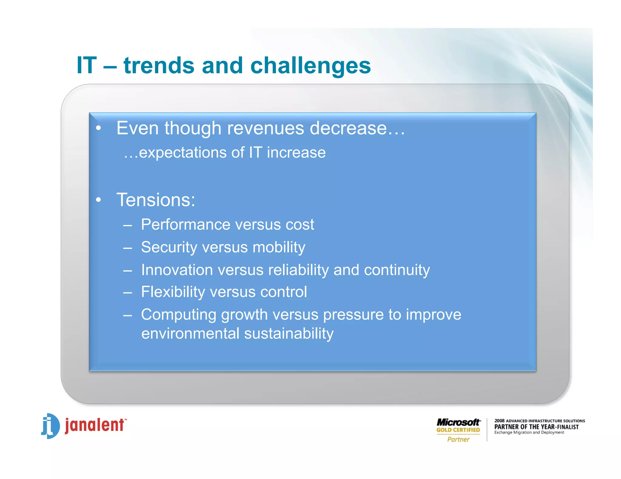 Joe Honan Virtualization Trends