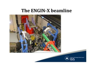 The	
  ENGIN-­‐X	
  beamline	
  
Incident beam
South detector bank
North detector bank
 