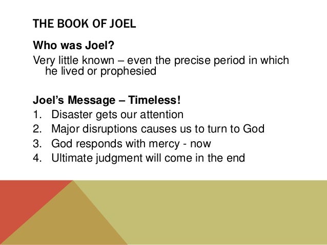 Joel 1 Disaster And The Call To Return To God