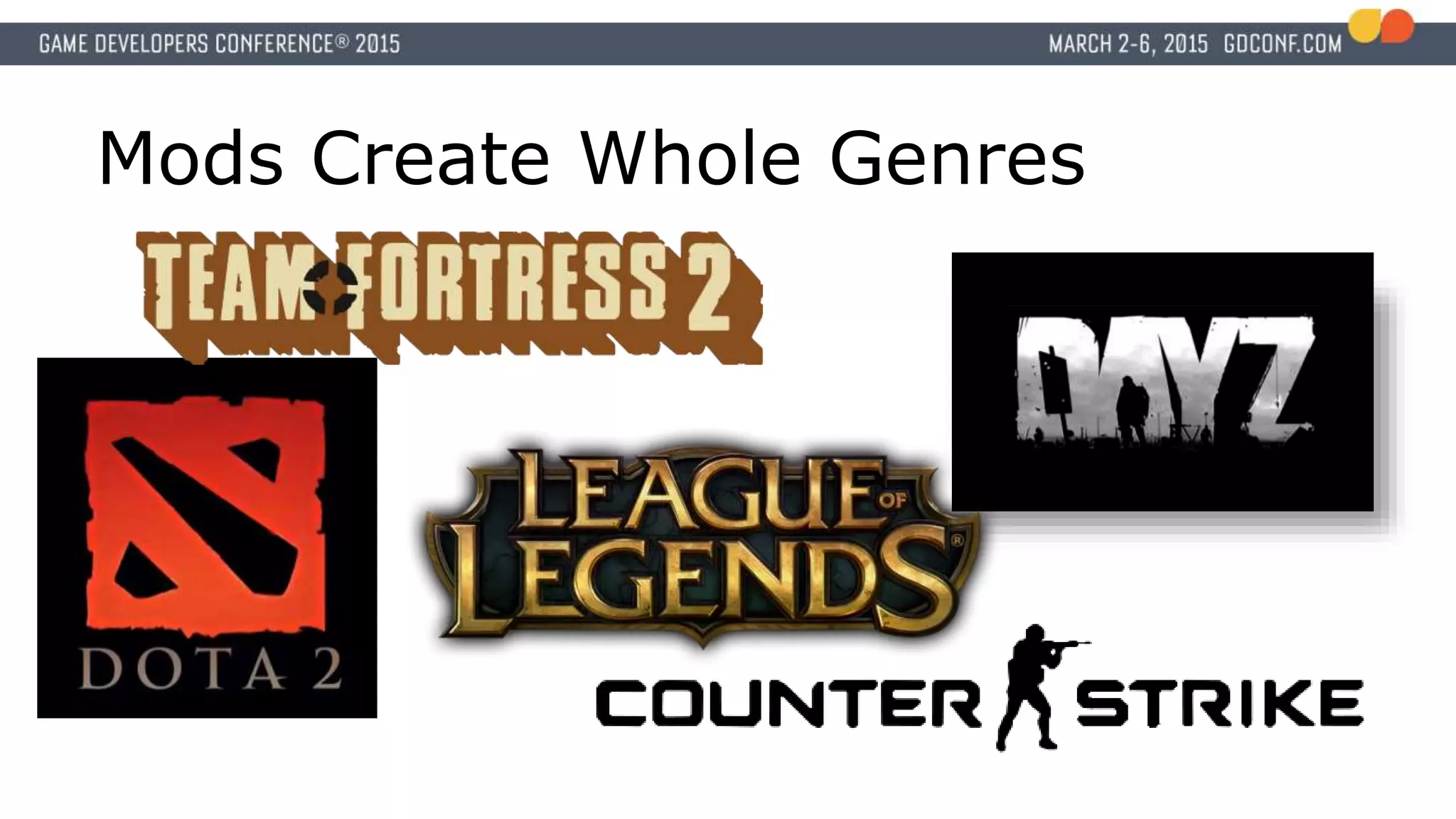 Mods Create Whole Genres
 