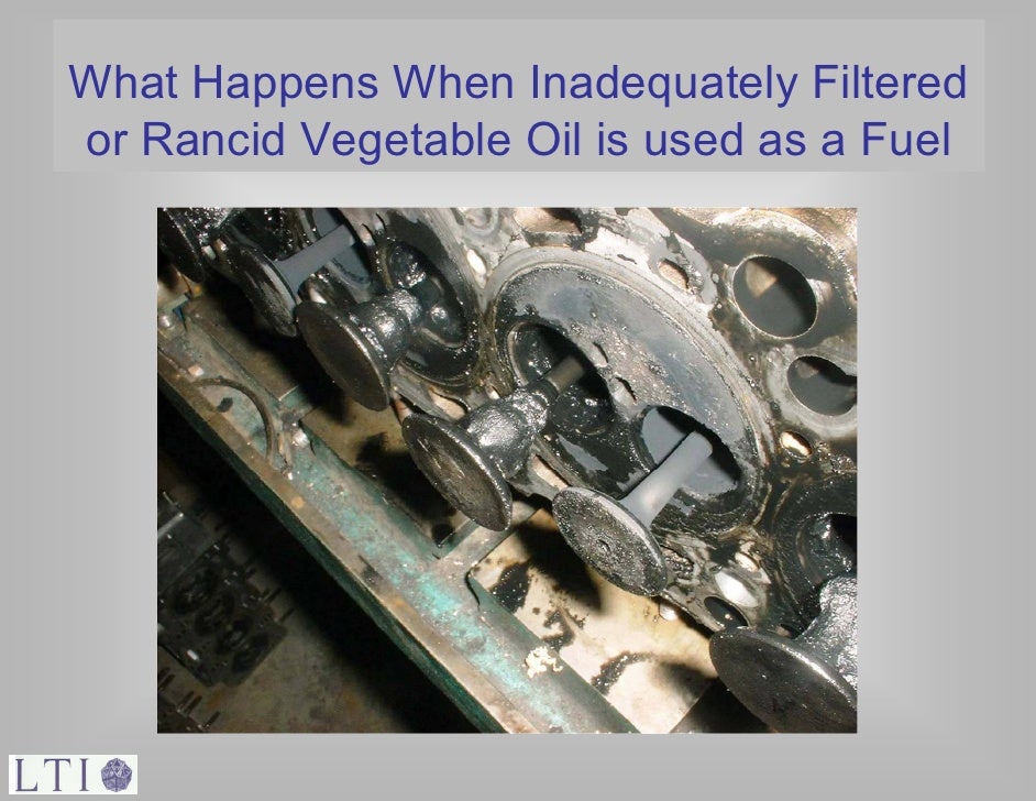 Use of Straight Vegetable Oil as a Fuel in Appropriately Equipped Die…