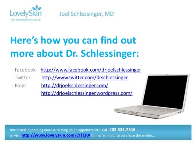Joel Schlessinger MD - SkinMedica LYTERA Skin Brightening 