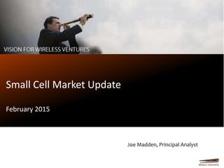 Small Cell Market Update
February 2015
Joe Madden, Principal Analyst
 