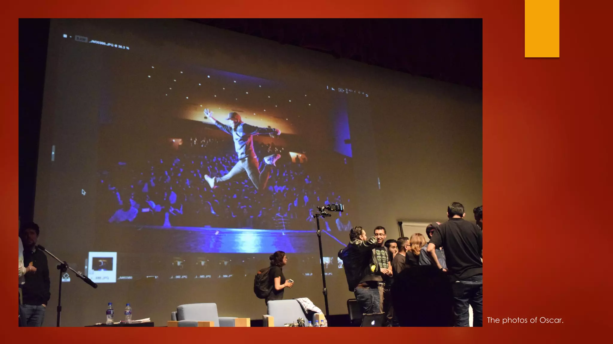 The photos of Oscar.
 