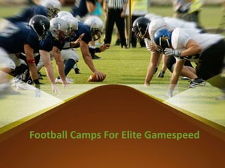 Football Camps For Elite Gamespeed
 