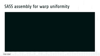 Aiding the CUDA Compiler for Fun and Profit by Joe Rowell | PDF