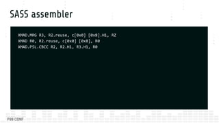 Aiding the CUDA Compiler for Fun and Profit by Joe Rowell | PDF