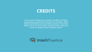 CREDITS
Icons courtesy of flaticon.com (Freepik, Icon Monk, Icon Pond,
mynamepong, pongsakornRed, Roundicons, Smashicons, Nikita
Golubev, photo3idea_studio, Good Ware, phatplus, Prosymbols,
Gregor Cresnar and Dave Gandy). All product names, logos, and
brands are property of their respective owners.
 