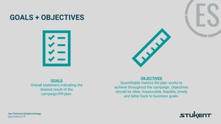 Eight Elements of a PR Plan - Joesph clarkson | PPTX
