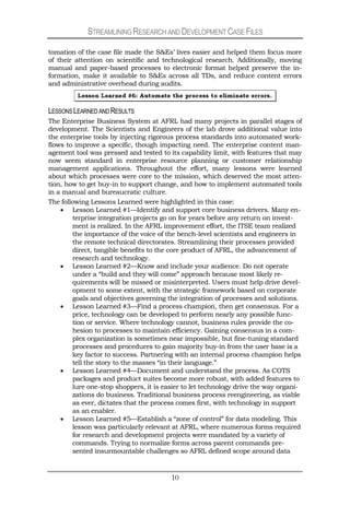 Streamlining R&D Case Files at the AFRL | PDF