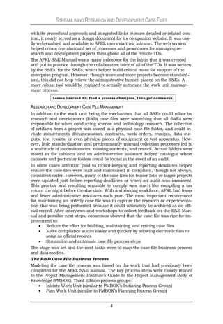 Streamlining R&D Case Files at the AFRL | PDF