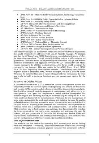Streamlining R&D Case Files at the AFRL | PDF