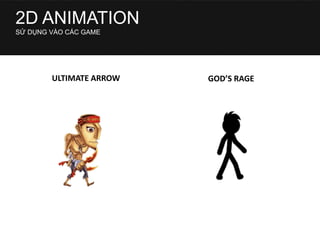 2D ANIMATION
SỬ DỤNG VÀO CÁC GAME
ULTIMATE ARROW GOD’S RAGE
 