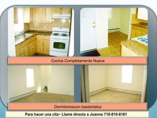 Cocina Completamente NuevaDormitorioscon bastanteluzPara hacer una cita~ Llame directo a Joanna 718-810-8181