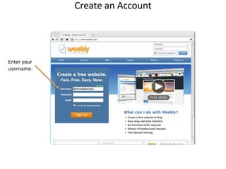 Create an AccountEnter your username.