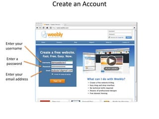 Create an AccountEnter your usernameEnter apasswordEnter your email address