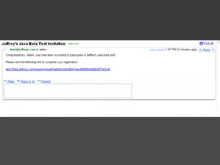 Bloggers clicked the email link to complete participation and were taken to this page: 