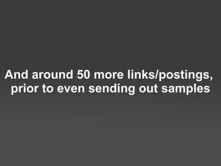 It resonated because: We offered a tangible freebie (coffee) We gave bloggers linkage We wrapped the promotion with messaging that was “sticky” It was never a requirement you had to link to Joffrey’s or write about the test to participate It targeted the right people with the right idea 