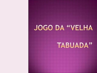 JOGO DA VELHA - PARTE 2 - MAQUINA JOGANDO 