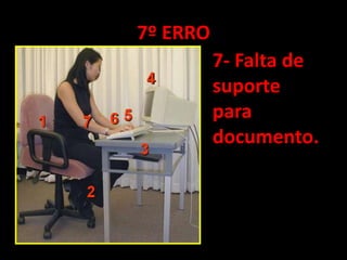 7º ERRO7- Falta de suporte para documento.