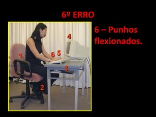 6º ERRO6 – Punhos flexionados.
