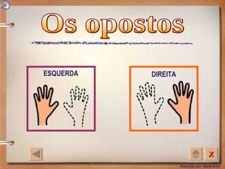 Os opostos ESQUERDA DIREITA 