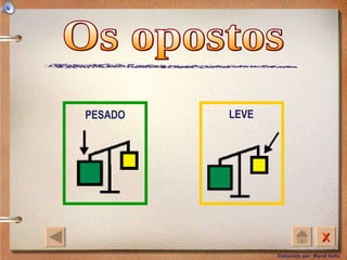 Os opostos LEVE PESADO 