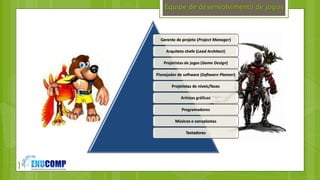 }
Equipe de desenvolvimento de jogos
 