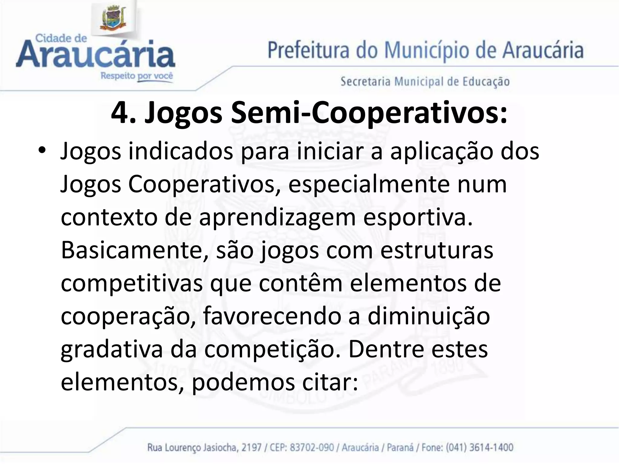 Jogos cooperativos | PPTX