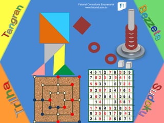 4 7 6 2 8 5 9 3 6 3 6 7 1 2 6 6 7 3 2 4 4 8 1 2 8 1 8 6 2 3 4 2 7 5 1 5 8 9 3 4 1 6 2 1 8 5 5 4 5 5 7 8 8 5 9 1 9 3 7 4 1 5 9 1 3 2 9 4 3 3 8 7 9 6 9 7 7 Fatorial Consultoria Empresarial www.fatorial.adm.br 