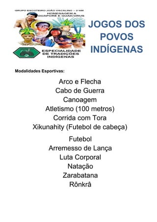 Jogos dos povos indígenas
