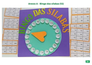 84
Anexo A - Bingo das sílabas (12)
 