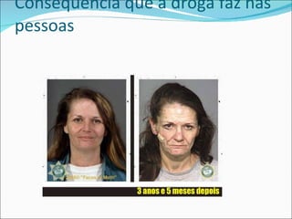 Conseqüência que a droga faz nas pessoas  