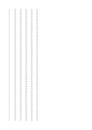5 22 23 50 55 57
5 22 23 53 55 57
5 22 26 33 35 38
5 22 26 33 35 41
5 22 26 33 35 50
5 22 26 33 35 53
5 22 26 33 35 55
5 22 26 33 35 57
5 22 26 33 38 41
5 22 26 33 38 50
5 22 26 33 38 53
5 22 26 33 38 55
5 22 26 33 38 57
5 22 26 33 41 50
5 22 26 33 41 53
5 22 26 33 41 55
5 22 26 33 41 57
5 22 26 33 50 53
5 22 26 33 50 55
5 22 26 33 50 57
5 22 26 33 53 55
5 22 26 33 53 57
5 22 26 33 55 57
5 22 26 35 38 41
5 22 26 35 38 50
5 22 26 35 38 53
5 22 26 35 38 55
5 22 26 35 38 57
5 22 26 35 41 50
5 22 26 35 41 53
5 22 26 35 41 55
5 22 26 35 41 57
5 22 26 35 50 53
5 22 26 35 50 55
5 22 26 35 50 57
5 22 26 35 53 55
5 22 26 35 53 57
5 22 26 35 55 57
5 22 26 38 41 50
5 22 26 38 41 53
5 22 26 38 41 55
5 22 26 38 41 57
5 22 26 38 50 53
5 22 26 38 50 55
5 22 26 38 50 57
5 22 26 38 53 55
5 22 26 38 53 57
5 22 26 38 55 57
5 22 26 41 50 53
5 22 26 41 50 55
5 22 26 41 50 57
5 22 26 41 53 55
5 22 26 41 53 57
5 22 26 41 55 57
5 22 26 50 53 55
5 22 26 50 53 57
5 22 26 50 55 57
5 22 26 53 55 57
5 22 33 35 38 41
5 22 33 35 38 50
5 22 33 35 38 53
5 22 33 35 38 55
5 22 33 35 38 57
5 22 33 35 41 50
 