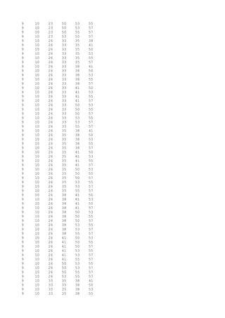 9 10 23 50 53 55
9 10 23 50 53 57
9 10 23 50 55 57
9 10 23 53 55 57
9 10 26 33 35 38
9 10 26 33 35 41
9 10 26 33 35 50
9 10 26 33 35 53
9 10 26 33 35 55
9 10 26 33 35 57
9 10 26 33 38 41
9 10 26 33 38 50
9 10 26 33 38 53
9 10 26 33 38 55
9 10 26 33 38 57
9 10 26 33 41 50
9 10 26 33 41 53
9 10 26 33 41 55
9 10 26 33 41 57
9 10 26 33 50 53
9 10 26 33 50 55
9 10 26 33 50 57
9 10 26 33 53 55
9 10 26 33 53 57
9 10 26 33 55 57
9 10 26 35 38 41
9 10 26 35 38 50
9 10 26 35 38 53
9 10 26 35 38 55
9 10 26 35 38 57
9 10 26 35 41 50
9 10 26 35 41 53
9 10 26 35 41 55
9 10 26 35 41 57
9 10 26 35 50 53
9 10 26 35 50 55
9 10 26 35 50 57
9 10 26 35 53 55
9 10 26 35 53 57
9 10 26 35 55 57
9 10 26 38 41 50
9 10 26 38 41 53
9 10 26 38 41 55
9 10 26 38 41 57
9 10 26 38 50 53
9 10 26 38 50 55
9 10 26 38 50 57
9 10 26 38 53 55
9 10 26 38 53 57
9 10 26 38 55 57
9 10 26 41 50 53
9 10 26 41 50 55
9 10 26 41 50 57
9 10 26 41 53 55
9 10 26 41 53 57
9 10 26 41 55 57
9 10 26 50 53 55
9 10 26 50 53 57
9 10 26 50 55 57
9 10 26 53 55 57
9 10 33 35 38 41
9 10 33 35 38 50
9 10 33 35 38 53
9 10 33 35 38 55
 