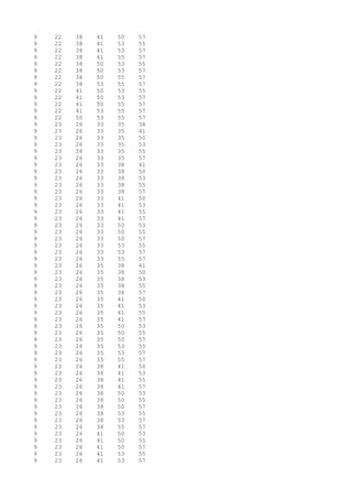 9 22 38 41 50 57
9 22 38 41 53 55
9 22 38 41 53 57
9 22 38 41 55 57
9 22 38 50 53 55
9 22 38 50 53 57
9 22 38 50 55 57
9 22 38 53 55 57
9 22 41 50 53 55
9 22 41 50 53 57
9 22 41 50 55 57
9 22 41 53 55 57
9 22 50 53 55 57
9 23 26 33 35 38
9 23 26 33 35 41
9 23 26 33 35 50
9 23 26 33 35 53
9 23 26 33 35 55
9 23 26 33 35 57
9 23 26 33 38 41
9 23 26 33 38 50
9 23 26 33 38 53
9 23 26 33 38 55
9 23 26 33 38 57
9 23 26 33 41 50
9 23 26 33 41 53
9 23 26 33 41 55
9 23 26 33 41 57
9 23 26 33 50 53
9 23 26 33 50 55
9 23 26 33 50 57
9 23 26 33 53 55
9 23 26 33 53 57
9 23 26 33 55 57
9 23 26 35 38 41
9 23 26 35 38 50
9 23 26 35 38 53
9 23 26 35 38 55
9 23 26 35 38 57
9 23 26 35 41 50
9 23 26 35 41 53
9 23 26 35 41 55
9 23 26 35 41 57
9 23 26 35 50 53
9 23 26 35 50 55
9 23 26 35 50 57
9 23 26 35 53 55
9 23 26 35 53 57
9 23 26 35 55 57
9 23 26 38 41 50
9 23 26 38 41 53
9 23 26 38 41 55
9 23 26 38 41 57
9 23 26 38 50 53
9 23 26 38 50 55
9 23 26 38 50 57
9 23 26 38 53 55
9 23 26 38 53 57
9 23 26 38 55 57
9 23 26 41 50 53
9 23 26 41 50 55
9 23 26 41 50 57
9 23 26 41 53 55
9 23 26 41 53 57
 