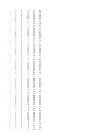 4 5 8 10 23 41
4 5 8 10 23 50
4 5 8 10 23 53
4 5 8 10 23 55
4 5 8 10 23 57
4 5 8 10 26 33
4 5 8 10 26 35
4 5 8 10 26 38
4 5 8 10 26 41
4 5 8 10 26 50
4 5 8 10 26 53
4 5 8 10 26 55
4 5 8 10 26 57
4 5 8 10 33 35
4 5 8 10 33 38
4 5 8 10 33 41
4 5 8 10 33 50
4 5 8 10 33 53
4 5 8 10 33 55
4 5 8 10 33 57
4 5 8 10 35 38
4 5 8 10 35 41
4 5 8 10 35 50
4 5 8 10 35 53
4 5 8 10 35 55
4 5 8 10 35 57
4 5 8 10 38 41
4 5 8 10 38 50
4 5 8 10 38 53
4 5 8 10 38 55
4 5 8 10 38 57
4 5 8 10 41 50
4 5 8 10 41 53
4 5 8 10 41 55
4 5 8 10 41 57
4 5 8 10 50 53
4 5 8 10 50 55
4 5 8 10 50 57
4 5 8 10 53 55
4 5 8 10 53 57
4 5 8 10 55 57
4 5 8 18 21 22
4 5 8 18 21 23
4 5 8 18 21 26
4 5 8 18 21 33
4 5 8 18 21 35
4 5 8 18 21 38
4 5 8 18 21 41
4 5 8 18 21 50
4 5 8 18 21 53
4 5 8 18 21 55
4 5 8 18 21 57
4 5 8 18 22 23
4 5 8 18 22 26
4 5 8 18 22 33
4 5 8 18 22 35
4 5 8 18 22 38
4 5 8 18 22 41
4 5 8 18 22 50
4 5 8 18 22 53
4 5 8 18 22 55
4 5 8 18 22 57
4 5 8 18 23 26
4 5 8 18 23 33
 