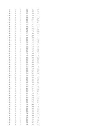 4 8 9 22 35 57
4 8 9 22 38 41
4 8 9 22 38 50
4 8 9 22 38 53
4 8 9 22 38 55
4 8 9 22 38 57
4 8 9 22 41 50
4 8 9 22 41 53
4 8 9 22 41 55
4 8 9 22 41 57
4 8 9 22 50 53
4 8 9 22 50 55
4 8 9 22 50 57
4 8 9 22 53 55
4 8 9 22 53 57
4 8 9 22 55 57
4 8 9 23 26 33
4 8 9 23 26 35
4 8 9 23 26 38
4 8 9 23 26 41
4 8 9 23 26 50
4 8 9 23 26 53
4 8 9 23 26 55
4 8 9 23 26 57
4 8 9 23 33 35
4 8 9 23 33 38
4 8 9 23 33 41
4 8 9 23 33 50
4 8 9 23 33 53
4 8 9 23 33 55
4 8 9 23 33 57
4 8 9 23 35 38
4 8 9 23 35 41
4 8 9 23 35 50
4 8 9 23 35 53
4 8 9 23 35 55
4 8 9 23 35 57
4 8 9 23 38 41
4 8 9 23 38 50
4 8 9 23 38 53
4 8 9 23 38 55
4 8 9 23 38 57
4 8 9 23 41 50
4 8 9 23 41 53
4 8 9 23 41 55
4 8 9 23 41 57
4 8 9 23 50 53
4 8 9 23 50 55
4 8 9 23 50 57
4 8 9 23 53 55
4 8 9 23 53 57
4 8 9 23 55 57
4 8 9 26 33 35
4 8 9 26 33 38
4 8 9 26 33 41
4 8 9 26 33 50
4 8 9 26 33 53
4 8 9 26 33 55
4 8 9 26 33 57
4 8 9 26 35 38
4 8 9 26 35 41
4 8 9 26 35 50
4 8 9 26 35 53
4 8 9 26 35 55
 