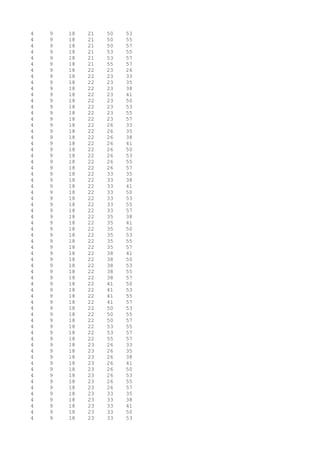 4 9 18 21 50 53
4 9 18 21 50 55
4 9 18 21 50 57
4 9 18 21 53 55
4 9 18 21 53 57
4 9 18 21 55 57
4 9 18 22 23 26
4 9 18 22 23 33
4 9 18 22 23 35
4 9 18 22 23 38
4 9 18 22 23 41
4 9 18 22 23 50
4 9 18 22 23 53
4 9 18 22 23 55
4 9 18 22 23 57
4 9 18 22 26 33
4 9 18 22 26 35
4 9 18 22 26 38
4 9 18 22 26 41
4 9 18 22 26 50
4 9 18 22 26 53
4 9 18 22 26 55
4 9 18 22 26 57
4 9 18 22 33 35
4 9 18 22 33 38
4 9 18 22 33 41
4 9 18 22 33 50
4 9 18 22 33 53
4 9 18 22 33 55
4 9 18 22 33 57
4 9 18 22 35 38
4 9 18 22 35 41
4 9 18 22 35 50
4 9 18 22 35 53
4 9 18 22 35 55
4 9 18 22 35 57
4 9 18 22 38 41
4 9 18 22 38 50
4 9 18 22 38 53
4 9 18 22 38 55
4 9 18 22 38 57
4 9 18 22 41 50
4 9 18 22 41 53
4 9 18 22 41 55
4 9 18 22 41 57
4 9 18 22 50 53
4 9 18 22 50 55
4 9 18 22 50 57
4 9 18 22 53 55
4 9 18 22 53 57
4 9 18 22 55 57
4 9 18 23 26 33
4 9 18 23 26 35
4 9 18 23 26 38
4 9 18 23 26 41
4 9 18 23 26 50
4 9 18 23 26 53
4 9 18 23 26 55
4 9 18 23 26 57
4 9 18 23 33 35
4 9 18 23 33 38
4 9 18 23 33 41
4 9 18 23 33 50
4 9 18 23 33 53
 