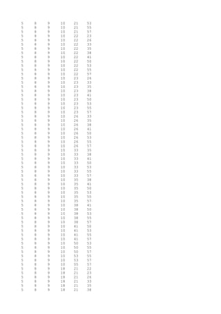 5 8 9 10 21 53
5 8 9 10 21 55
5 8 9 10 21 57
5 8 9 10 22 23
5 8 9 10 22 26
5 8 9 10 22 33
5 8 9 10 22 35
5 8 9 10 22 38
5 8 9 10 22 41
5 8 9 10 22 50
5 8 9 10 22 53
5 8 9 10 22 55
5 8 9 10 22 57
5 8 9 10 23 26
5 8 9 10 23 33
5 8 9 10 23 35
5 8 9 10 23 38
5 8 9 10 23 41
5 8 9 10 23 50
5 8 9 10 23 53
5 8 9 10 23 55
5 8 9 10 23 57
5 8 9 10 26 33
5 8 9 10 26 35
5 8 9 10 26 38
5 8 9 10 26 41
5 8 9 10 26 50
5 8 9 10 26 53
5 8 9 10 26 55
5 8 9 10 26 57
5 8 9 10 33 35
5 8 9 10 33 38
5 8 9 10 33 41
5 8 9 10 33 50
5 8 9 10 33 53
5 8 9 10 33 55
5 8 9 10 33 57
5 8 9 10 35 38
5 8 9 10 35 41
5 8 9 10 35 50
5 8 9 10 35 53
5 8 9 10 35 55
5 8 9 10 35 57
5 8 9 10 38 41
5 8 9 10 38 50
5 8 9 10 38 53
5 8 9 10 38 55
5 8 9 10 38 57
5 8 9 10 41 50
5 8 9 10 41 53
5 8 9 10 41 55
5 8 9 10 41 57
5 8 9 10 50 53
5 8 9 10 50 55
5 8 9 10 50 57
5 8 9 10 53 55
5 8 9 10 53 57
5 8 9 10 55 57
5 8 9 18 21 22
5 8 9 18 21 23
5 8 9 18 21 26
5 8 9 18 21 33
5 8 9 18 21 35
5 8 9 18 21 38
 
